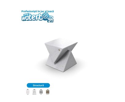 Scaun exterior din beton model 2