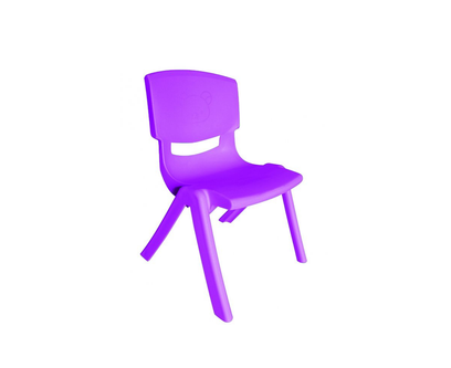 Large Kindergarten Plastic Chair Purple