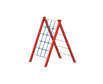 Sistem de catarare cu franghii pentru copii de exterior Model 5, 3-12 ani, 172x112x150 cm, lemn