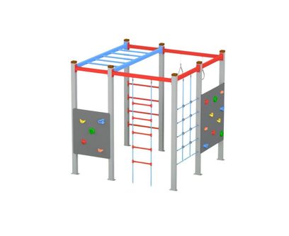 Sistem de catarare pentru copii de exterior Sport, 3-12 ani, 208x208x210 cm, metal