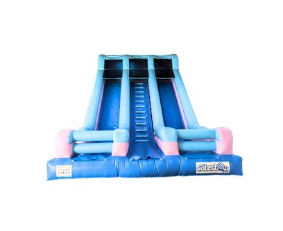 Tobogan gonflabil profesional Macarons model 2 cu doua pante