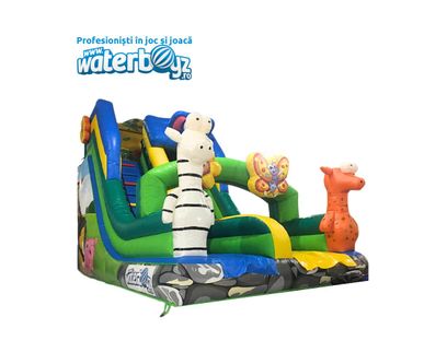 Zoo 3 Inflatable Slide with 1 slope 6*4*5
