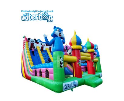 Disney Inflatable Slide and Town 10*5*7