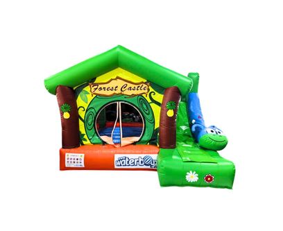Tobogan gonflabil profesional Caterpillar Castle, 3-10 ani, 400x360x280 cm