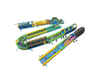 Traseu gonflabil cu obstacole model 3