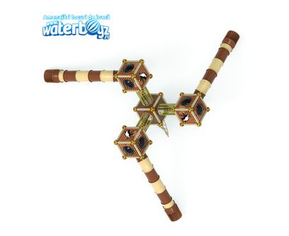 Complex de joaca pentru copii de metal Treehouse 4, exterior, 5-12 ani , 1370x1340x340 cm