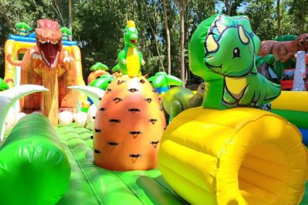 The largest inflatable park in Romania by Waterboyz: Jurasica Park in Constanta