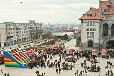 Iepurașul Pompier a dat alarma la distracție, alături de ISU Constanța