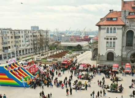 Iepurașul Pompier a dat alarma la distracție, alături de ISU Constanța