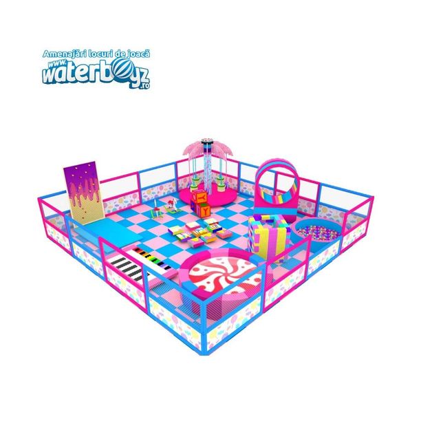Amenajare completa loc de joaca de interior la cheie Toddler Candy Land, 3-12 ani