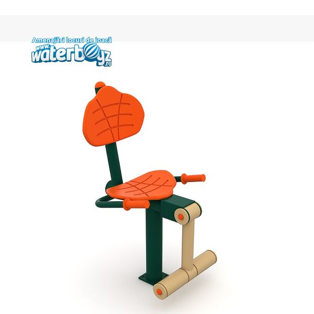Aparat de fitness pentru picioare Model 4 pentru exterior, 76x65x100 cm, metal si plastic LLDPE