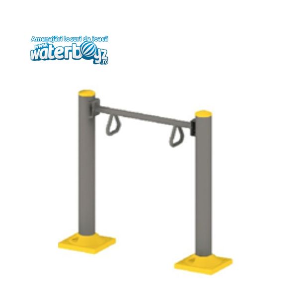 Aparat fitness pentru persoane cu dizabilitati Model 10, exterior, 110x50x90 cm, metal si plastic LLDPE