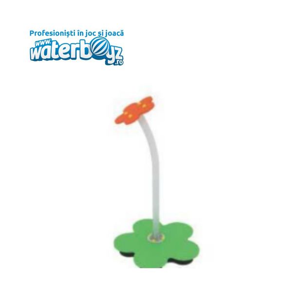 Balansoar vertical pentru copii Floare, 50x80 cm, metal si plastic LLDPE, multicolor