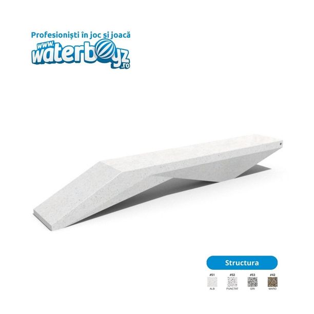 Concrete Urban Park Bench model 15