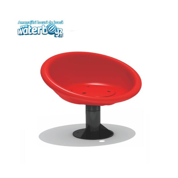 Carusel cu un loc tip scaunel pentru copii, 3-12 ani, metal si plastic LLDPE