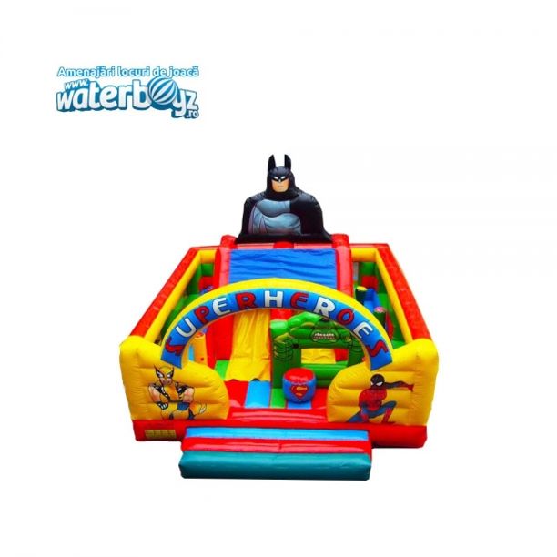 Castel gonflabil profesional cu Personaje, +3 ani, 600x600x500 cm