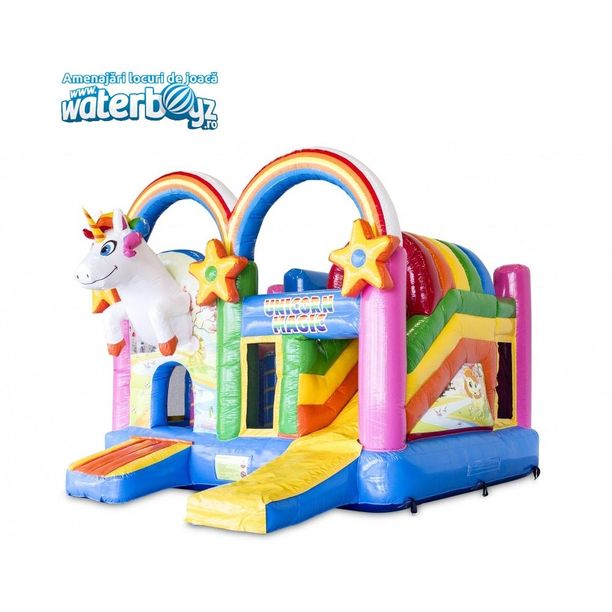 Castel gonflabil profesional Unicorn Magic, +3 ani, 500x500x450 cm