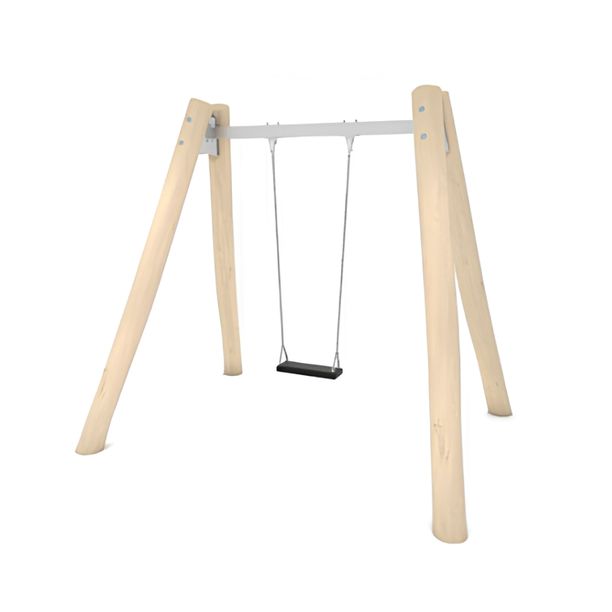 Leagan pentru copii din lemn Robinia Parc 4, 1-14 ani, 260x205x238 cm