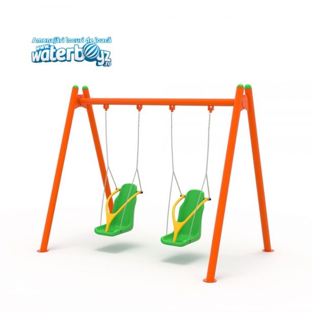 Leagan pentru copii cu dizabilitati Model 2, exterior, 3-12 ani, 320x220x255 cm