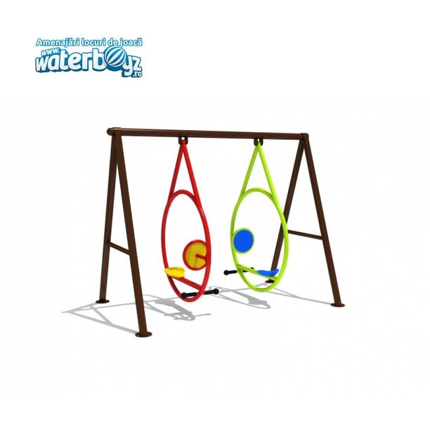2-Seats Swing with rings