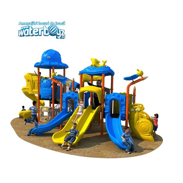 Complex de joaca pentru copii de metal Deep Sea 8, exterior, 3-12 ani