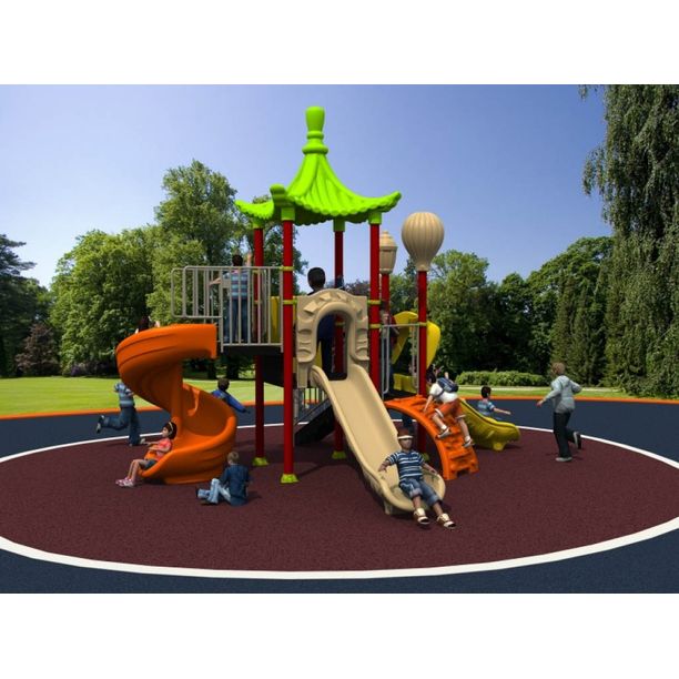 Complex de joaca pentru copii de metal de Poveste 2, exterior, 3-12 ani, 580x480x470 cm