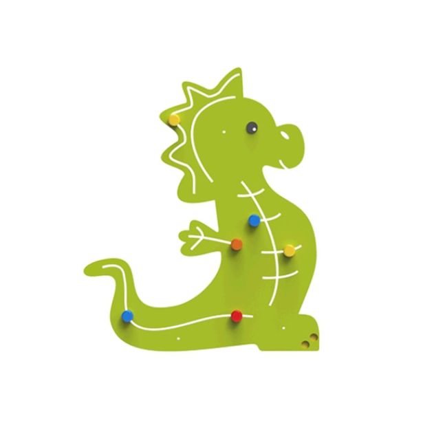 Panou interactiv de perete pentru copii Dragon, 57x2x110 cm, 0-3 ani