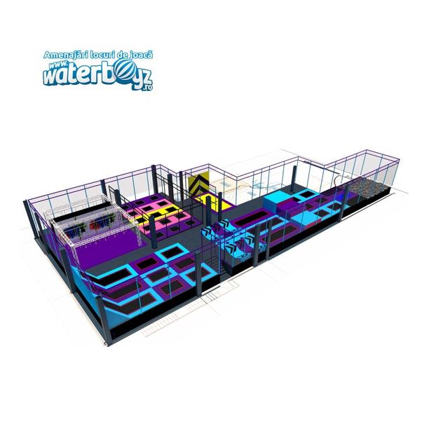 Amenajare la cheie parc de trambuline Model 2, 3-12 ani