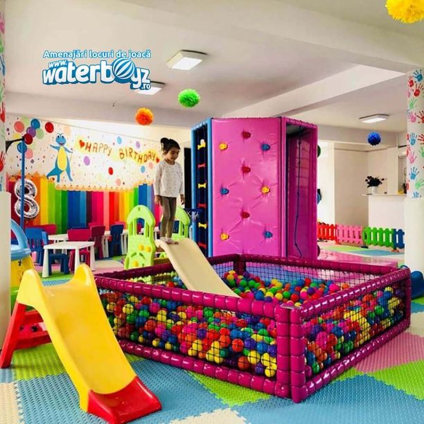 Piscina cu bile de interior pentru copii, 3-12 ani, 120x120 cm, 0-3 ani