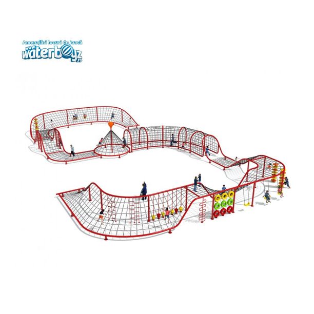 Sistem de catarare cu circuit pentru copii de exterior Model 1, 3-12 ani, metal