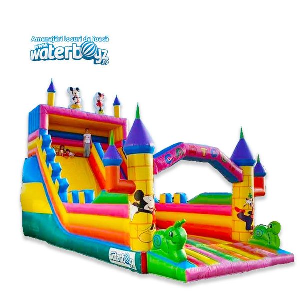 Tobogan gonflabil profesional Castelul Disney, +3 ani, 1200x600x1000 cm