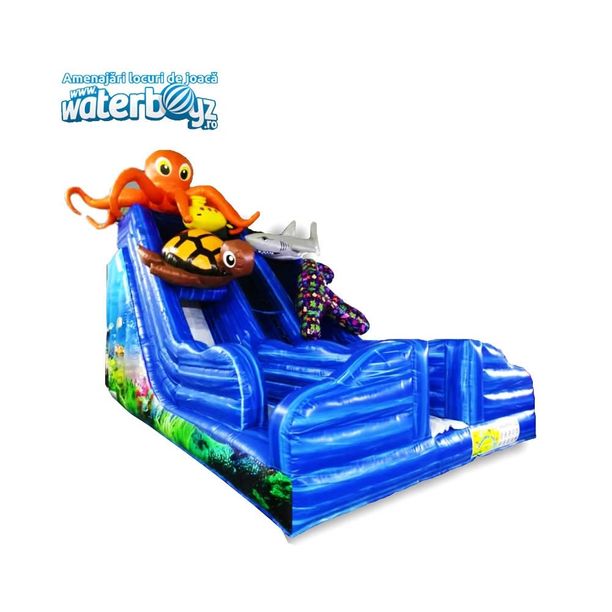 Tobogan gonflabil profesional Ocean, +3 ani, 900x500x670 cm