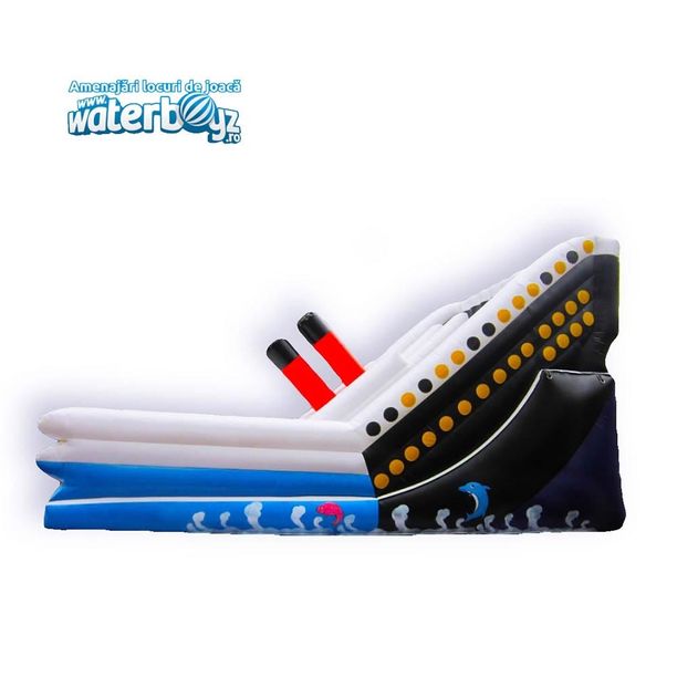 Tobogan gonflabil profesional Titanic cu doua pante