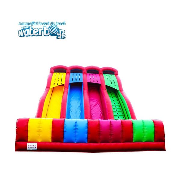 Inflatable Slide with 3 Slopes