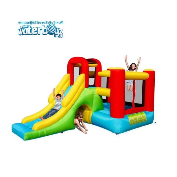 Tobogan gonflabil profesional multifunctional model 1 cu o panta