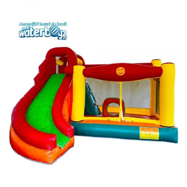 Tobogan gonflabil profesional multifunctional model 11 cu o panta