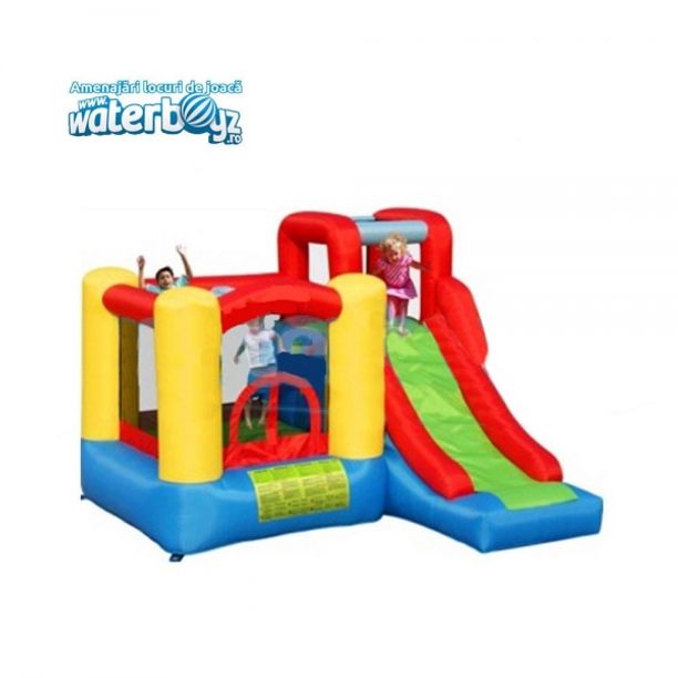Tobogan gonflabil profesional multifunctional model 8 cu o panta