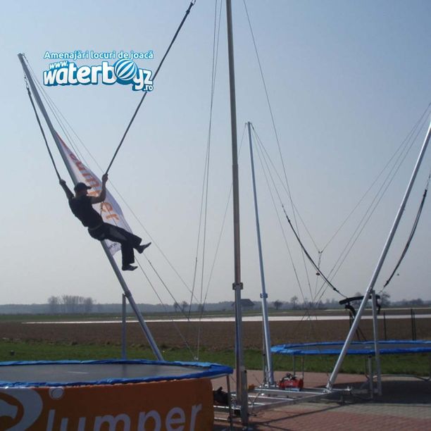 Trambulina Bungee Jumping cu 2 locuri, greutate maxima 450kg