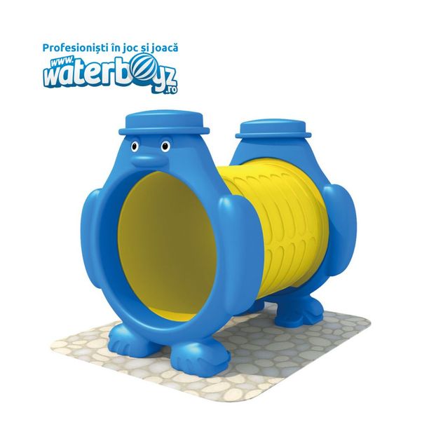 Tunel Porumbel Toddler, 0-3 ani, 135x112x122 cm, plastic, galben