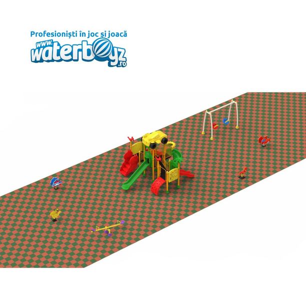 Complete Outdoor Playground Arrangement Cars