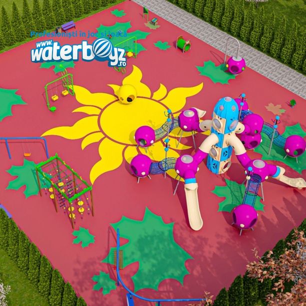 Complete Outdoor Playground Arrangement Rocket