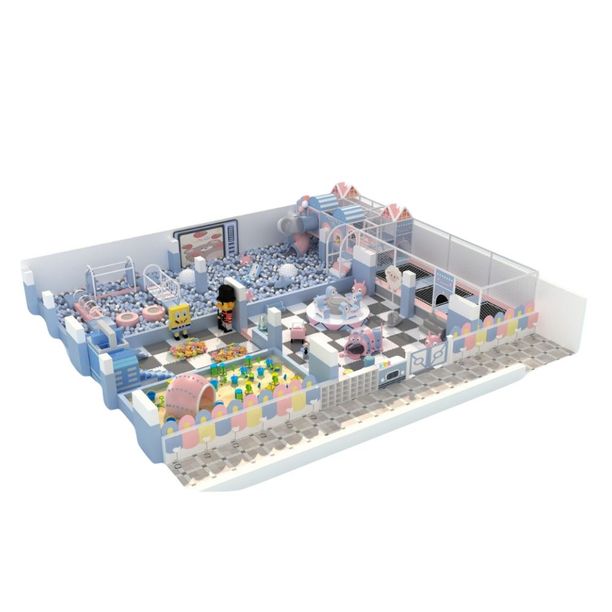 Complete indoor playground designed Cotton Candy Park
