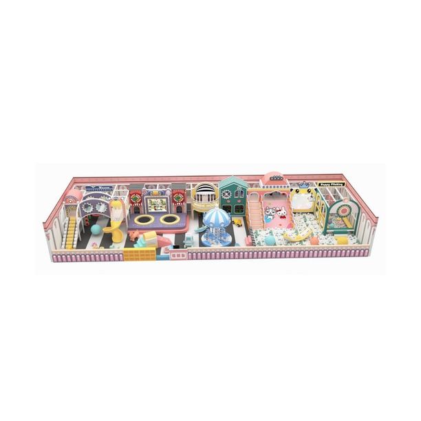Complete indoor playground designed Sweet Paws 192 m2