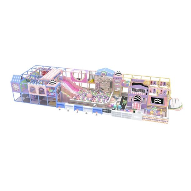 Amenajare completa loc de joaca de interior Happy Playland, 3-12 ani, 2000x650x280 cm