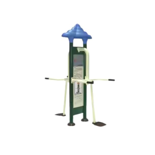 Aparat de fitness dublu pentru abdomen lateral Model 8 pentru exterior, 12+ ani, 160x100x220 cm, metal si plastic LLDPE
