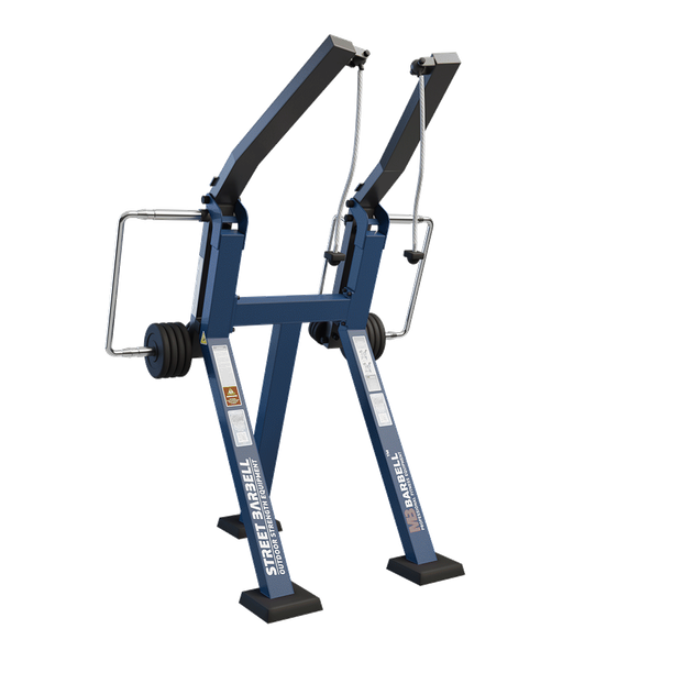 Aparat de fitness cu corzi pentru tractiuni pentru exterior, 153x177x243 cm, otel inoxidabil
