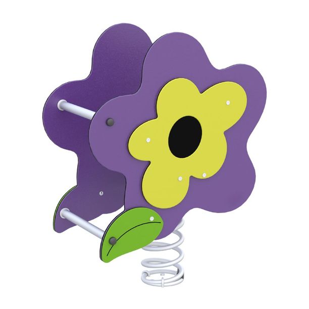 Balansoar pe arc model Happy Flower, 1-4 ani, 79x48x106 cm