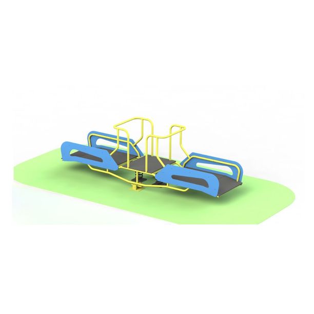 Balansoar dublu pe arc incluziv, +3 ani, 383x105x119 cm