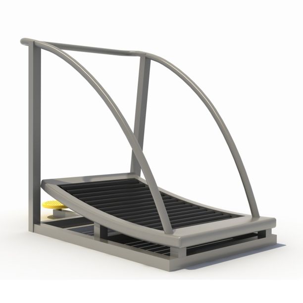 Bandă de alergare pentru fitness de exterior Model 2, metal, 120x65x150 cm