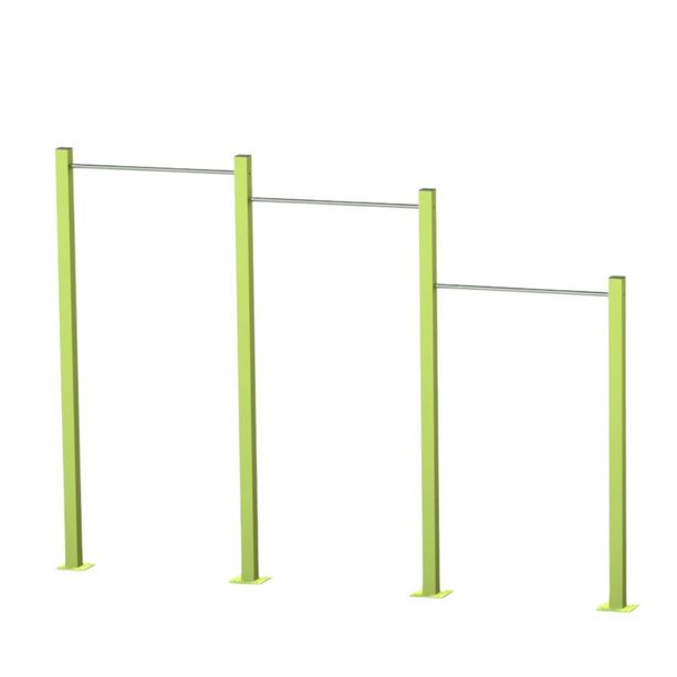 Bara tripla pentru tractiuni model 2, exterior,  +12 ani, 346x8x249 cm